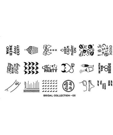 Moyou Stamping Schablon - Bridal 03 | International Shipping Available - Shop Now - Buy Online on SooperMarket.com