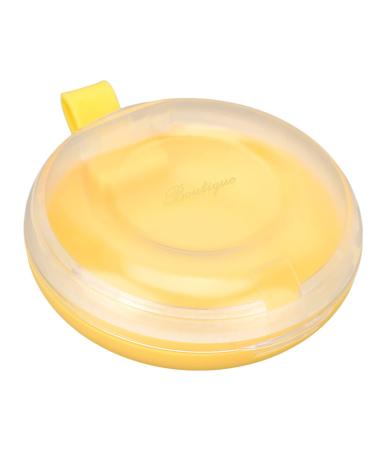 Denture Case Plastic Retainer Case Seal for Daily Life (Yellow)