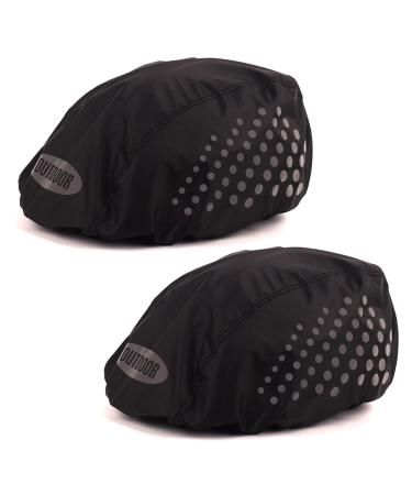 IUDWCG - 2 Pcs Bicycle Helmet Rain Cover Helmet Protector Waterproof Rain Cover Bicycle Helmet. Bicycle Helmet Rain Cover (Black)