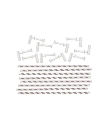 We R Memory Keepers 0633356713463 Board Punch Board & Punch-Pinwheel Straws-Gray (10 Piece)
