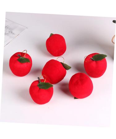 Zerodeko 18pcs Christmas Apple Pendant Xmas Party Supplies Fruit Xmas Ornaments Christmas Tree Fruit Decorations Christmas Tree Ornaments Home Decorations Party Bag Fabric 6cm Red - Buy Online on SooperMarket.com