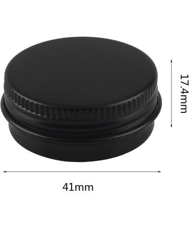 Buy Basic Packing: 24x 15ml Matt Black Aluminum Jars with Screw Caps - Ideal for Cosmetics | International Shipping Available - Buy Online on SooperMarket.com