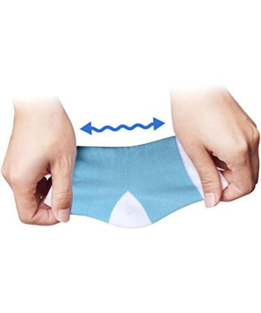 minkissy Socks Moisturizing Heel Socks for Cracked Heels Blue Open Toe spa Gel Socks for Lotion Overnight toeless spa Socks Vented Heel Socks Foot Cover Men and Women Protector Spa - Buy Online on SooperMarket.com