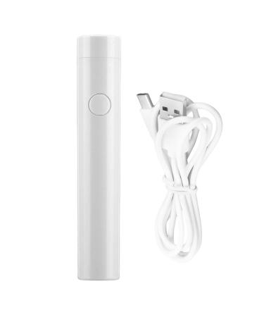 Portable White LED Nail Lamp Pen Single Finger Nail Dryer Light Mini Manicure Tool for DIY Nail Art Perfect for Home and Professional Use