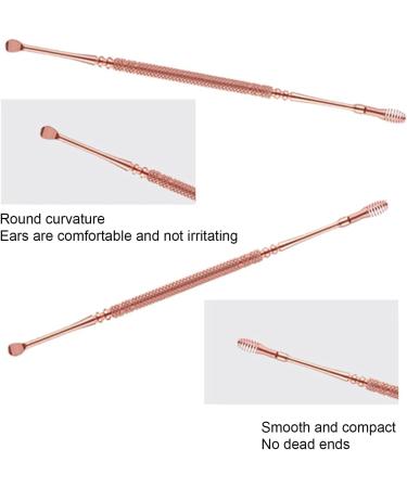 2 pcs Earwax Removal Tool Ear Cleaning Tool Stainless Steel Earwax Removal Tool Spiral Ear Pick Canal Cleaner Ear Wax Removal Kit Ear Wax Remover Rose Gold Attractive and Fashion - Buy Online on SooperMarket.com