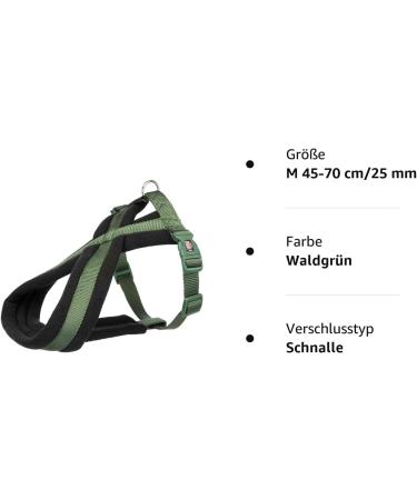Premium Touring Harness for Dogs - Forest M (45-70 cm/25 mm) | Pack of 1 - International Shipping Available - Buy Online on SooperMarket.com