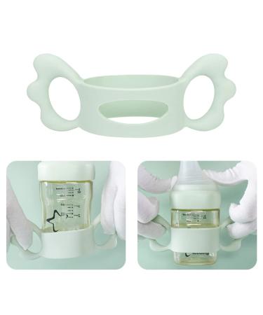 Buy Silicone Baby Bottle Handles | Set of 2 Wide Neck Holders for Small Hands - Easy Grip Design - Buy Online on SooperMarket.com