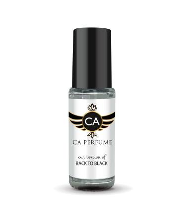 CA Perfume Impression of Back To Black For Women & Men Replica Fragrance Body Oil Dupes Alcohol-Free Essential Aromatherapy Sample Travel Size Concentrated Long Lasting Roll-On 0.14 Fl Oz/4ml-X1