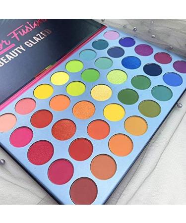 39 Colors Rainbow Eyeshadow Palette - Matte, Shimmer, Metallic, Vegan, Highly Pigmented Makeup Set - Buy Online on SooperMarket.com