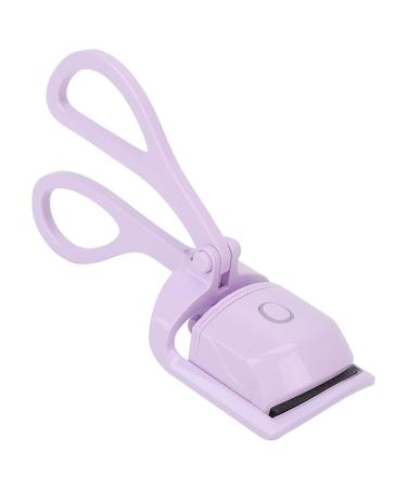 Verdant Touch Dual Temperature Eyelash Curler USB Electric Eyelash Curler Portable Fast Heating Makeup Tool for Women Purple