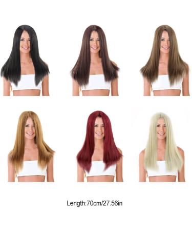 kawehiop Women Wig Headband Adjustable Long Straight Breathable Hair Heat Resistant Washable Decoration Dressing Hairpiece 5# - Buy Online on SooperMarket.com