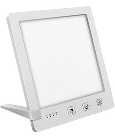 Sunlight Lamp 10000 Lux - 10000 Lux Bright Sunlight Lamps | Foldable Stand Touch Control Home Daylight Lamp with Temperature & Brightness Settings and Timer for Home White - Buy Online on SooperMarket.com
