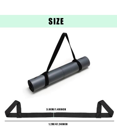 Fibound Yoga Mat Strap Set | 2 Piece Carrying Belt for All Mats | Portable Easy-Use Yoga Shoulder Strap - Buy Online on SooperMarket.com