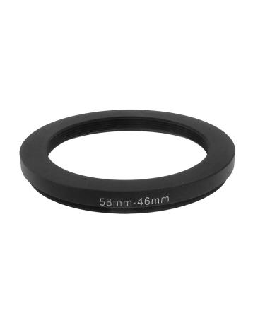 uxcell 58mm-46mm 58mm to 46mm Black Ring Adapter for Camera
