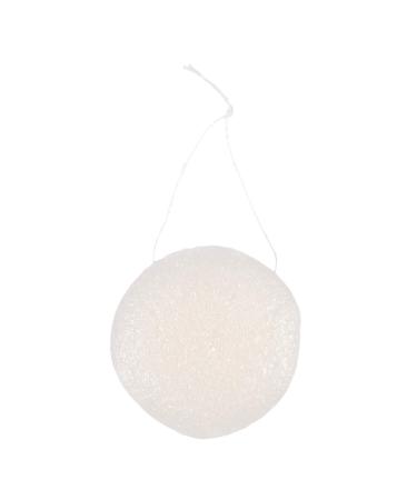 MRNHA Konnyaku Jelly Fiber Face Makeup Wash Pad Cleaning Sponge Puff Exfoliator-white