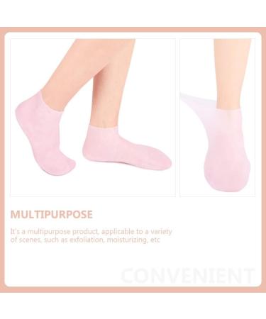 minkissy 2 Pairs Exfoliating Moisturizing Socks Moisturizing Foot Masks Cuticles Socks Features Socks for Women Lotion Socks Moisturizing Socks for Foot Care Spa Sebs Girl Foot Socks - Buy Online on SooperMarket.com