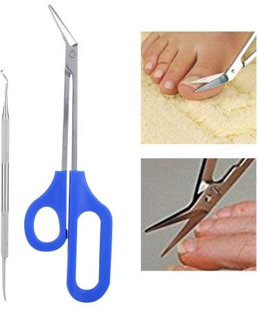 Long Handled Stainless Steel Toenail Clippers for Seniors - Precision Ingrown Toenail Scissors for Thick Toenails - Buy Online on SooperMarket.com