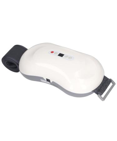 Heated Waist Massage Belt Deep Penetration Hot Compress Electric Waist Belt Stone Needle for Home Use (White)