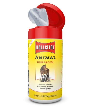 BALLISTOL 26575 ANIMAL Animal Care Oil 28 Care Wipes Skin Care Coat Care Hoof Care For Home Farm Pets Single