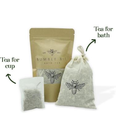 Bumble Bee Bath Tea: Organic Herbal Sleepytime Tea for Relaxation & Stress Relief Soothing Chamomile & Lavender Scent for Wellness & Muscle Relief - Buy Online on SooperMarket.com