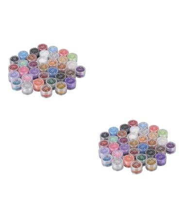 NOLITOY 60 Pcs Eye Shadow Loose Eyeshadow Glitter Pigment Manicure