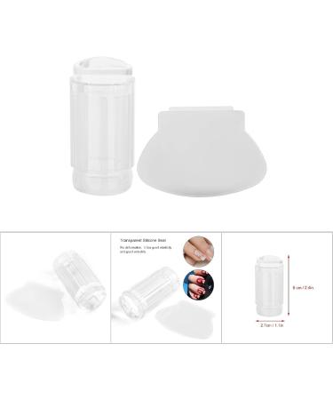 Buy Kuuleeyn Nail Sealing Tool - Transparent Silicone Nail Art Stamper & Scraper | Professional & DIY Use - Buy Online on SooperMarket.com