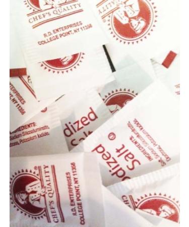 Chef's Quality Individual Salt Packets - Portable Salt Packets - OU-Kosher (1000 Salt Packets)