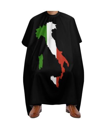 Italy Map Flag Adult Hair Salon Cape Hairdressing Gown Barbers Hair Cutting Cape Apron