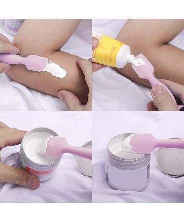 Silicone Baby Diaper Cream Spatula Set - 2 Flexible Applicators for Diaper Rash Relief - Beige - Buy Online on SooperMarket.com