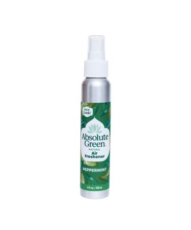 Absolute Green 100% Natural Air Freshener Room Spray, Non-Toxic, Eco-Friendly, Safe Around Food, Kids, & Pets, Peppermint Spray Odor Eliminator Peppermint 1 Pack