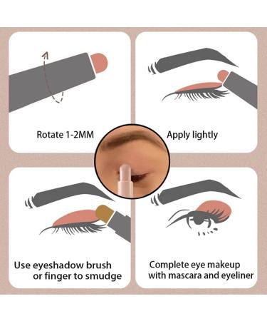 Go Ho Cream Eyeshadow Stick - Waterproof, Smooth & Vivid | Easy-to-Apply Eyeshadow Pencil - Buy Online on SooperMarket.com