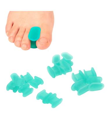 Soft Silicone Toe Separator Spacers for Bunions - Men and Women - Skin Friendly - Correct Overlapping Toes - Sports Activities - Buy Online on SooperMarket.com