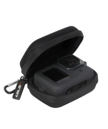 JSVER Case For GoPro Carrying Case for GoPro Hero 10 Hard Shell Travel Storage Case for Hero 11/10/9/8/7/6/5/4/3 Osmo Action 3 AKASO EK7000 Campark ACT74 YI Action Camera (Black) Type 2