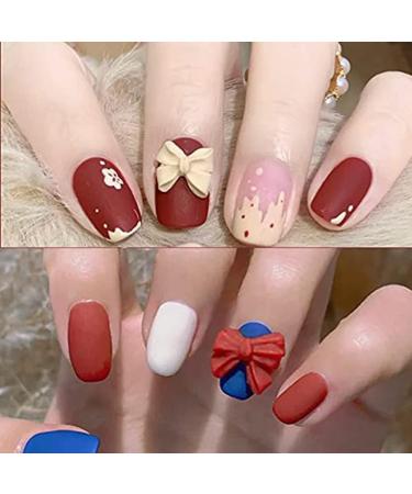 100PCS Colorful 3D Bow Nail Art Decorations - Nail Charms for Acrylic Resin Design - Buy Online on SooperMarket.com