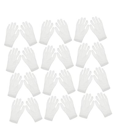 PLAFOPE 12 Pairs Moisturizing Gloves Work Gloves Working Gloves Moisturizing Overnight Gloves Cotton White