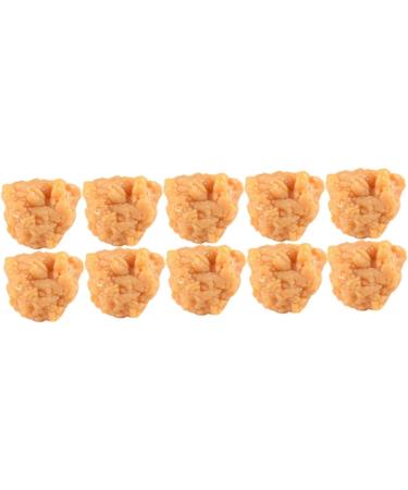 Vaguelly 20 Pcs Simulation Popcorn Chicken Fake Chicken Simulated Roasted Chicken Nuggets Chicken Nuggets Fake Desk Top Decor Realistic Meat Model Toys for Child Pvc Food Chicken Wings 3X2.5X2CMx2pcs 1 - Buy Online on SooperMarket.com