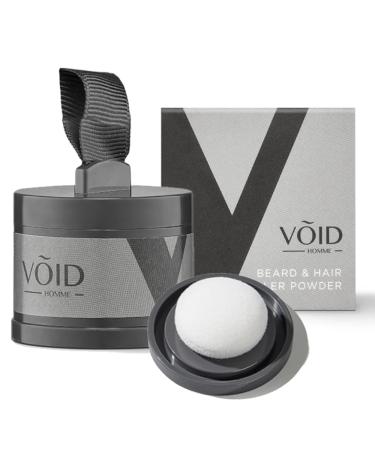 VOID Homme Hairline Powder (Dark Brown) Instant Hair Concealer for Root Cover up Mens Hair Powder & Hair loss Concealer Bald Spot Concealer Beard Filler Water-Resistant 48Hr Root Touch Up Powder