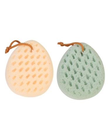 Beavorty 2pcs Face Sponge Bath Scrubber for Body Bath Loofah Body Scrubber Exfoliator Body Exfoliator Sponge Body Loofah Sponge Shower Brush Sponge Brush Bath Brush Soothing Towel