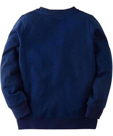 Girls Cotton Long Sleeve Sweatshirt | Kids Casual Jumper | Toddler Pullover | Age 1-12 Years | Blue (4-5 Years) - Buy Online on SooperMarket.com