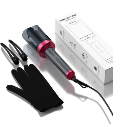 Automatic Curling Iron - 1 Inch Ceramic Ionic Auto Hair Curler with Adjustable Heat Fast Heating & Safety Features - Buy Online on SooperMarket.com