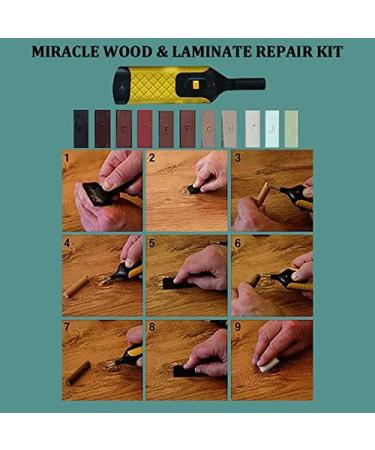 Miracle Hardwood & Laminate Floor Repair Kit | Fix Scratches Holes & Pressure Points for Furniture Wood Surfaces - International Shipping Available - Buy Online on SooperMarket.com