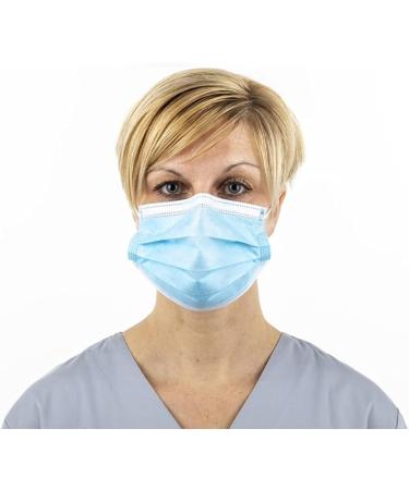 Buy BBE Solutions 50 Medical Disposable Masks - 3-Layer Mouth Protection | EN 14683 Type 2R Blue | International Shipping Available - Buy Online on SooperMarket.com