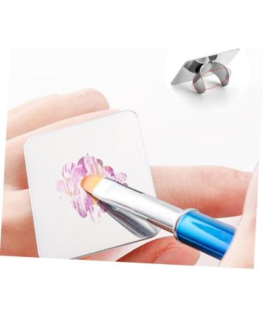 VILLCASE 3 Sets Ring Palette - Nail Art Display & Mixing Kit | Mini Stainless Steel Nail Accessories 7.6x5.1cm - Buy Online on SooperMarket.com