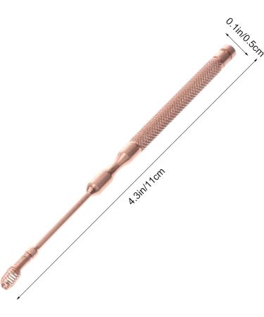 Stainless Steel Spring Ear Cleaner - Golden Ear Scope & Spoon for Household Ear Wax Removal - Buy Online on SooperMarket.com