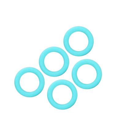 Teething Bracelet Flexible Soft Teething Ring for Home Travel (Turquoise Green)