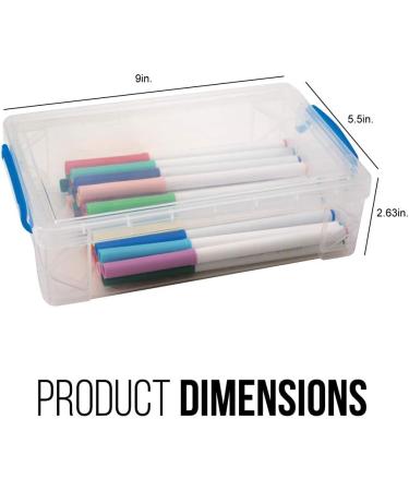 Advantus Super Stacker Storage Case  2.6" x 5.5" x 9"  Clear - Buy Online on SooperMarket.com