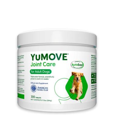 Hip and Joint Supplement for Dogs with Glucosamine Green Lipped Mussel Chondroitin MSM Omega 3 & Hyaluronic Acid - Joint Support Supplement - for Adult Dogs 300 Tablets Tablets: Adult 300 count tablets Treat Colored