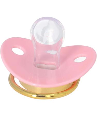 Heart-Shaped Baby Pacifier Set Soft Silicone Pacifiers for Newborns & Toddlers (M Pink) | Comfortable & Safe for Your Baby - Buy Online on SooperMarket.com