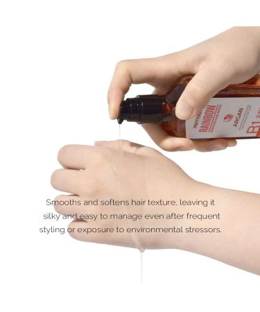 RAINBOW Vegan Hair Serum - Argan & Babassu Oil for Damaged Hair | 100ml - Silky Softness - Buy Online on SooperMarket.com