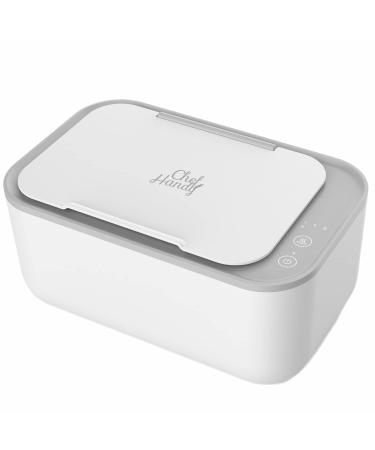 Baby Wipe Warmer, Baby Wet Wipes Dispenser, Smart Precise Temperature Control Large Capacity Evenly Overall Heating Super Silence, Portable Wipes Warmer for Babies, Diaper Wipe Warmer, White